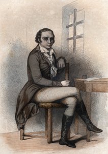 Retrato de Andre Marie Chenier (1762-1794), poeta francés de French School